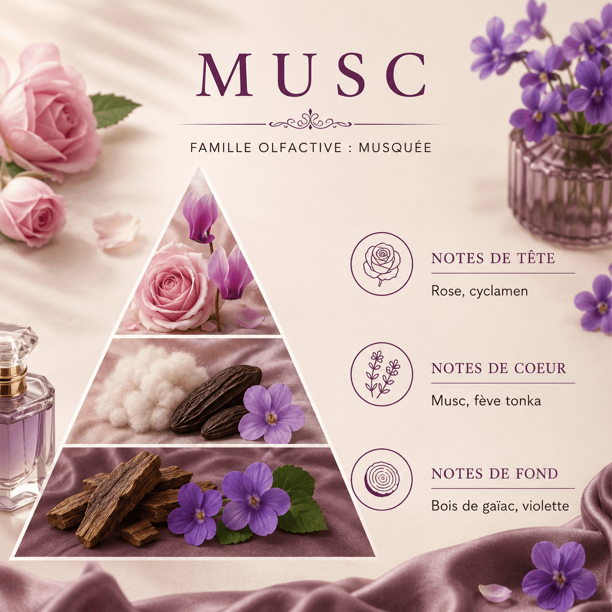 Pyramide olfactive Musc VerdePure