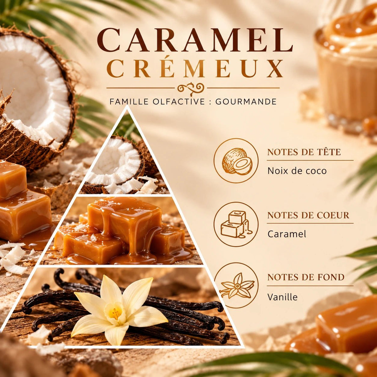 Bougie de Noël Caramel crémeux en cire végétale – VerdePure