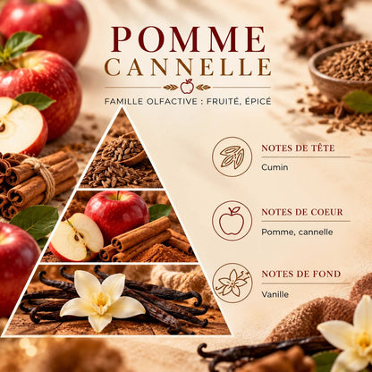Bougie de Noël Pomme cannelle en cire végétale – VerdePure