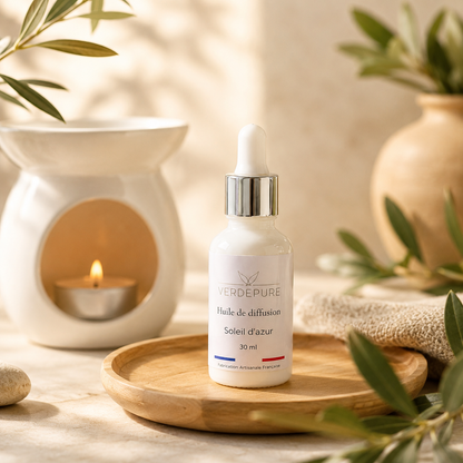 Huile de diffusion végétale VerdePure – compatible brûleur diffuseur électrique et galet